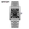 Couple Watch Fashion Square Roman Scale Men'S And Women'S Quartz Watch Waterproof Watch