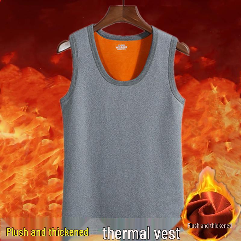 Sweat à capuche tendance pour homme en velours épaissi à doublure en laine d'agneau - Pull d'hiver à col rond, coupe ample, grande taille, haut chaud pour étudiants.