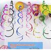 6/12Pcs Pvc Curling Spiral, Party Decoration Party Theme Decorations Dangling Spirals Pendant Party Spiral Birthday Party