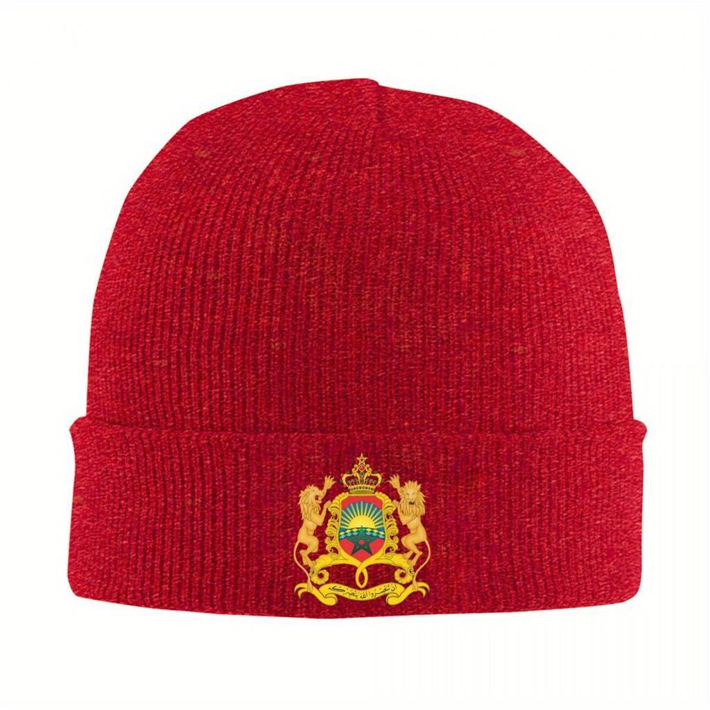 Morocco Of Arms Hats Autumn Winter Skullies Beanies New Cap Unisex Women Skullcap