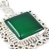 Les Trésors De Lily [H0036] - Silver Pendant 'Heaven' Green Onyx