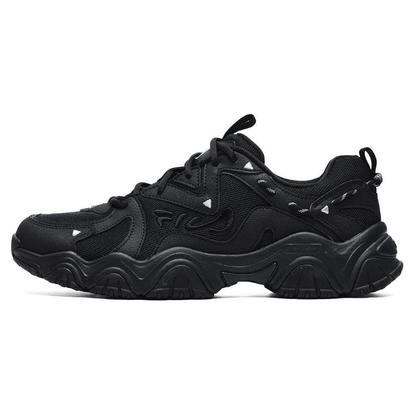 FILA Fluid 4 Cat Paw 4.0 Mesh, Textile, Synthetic Leather, Leather Breathable Lightweight Rebound Low top Casual Shoes F12M232127GBK 43