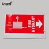 Ansell Fluorescent V-Shape Fire Hydrant Warning Sign