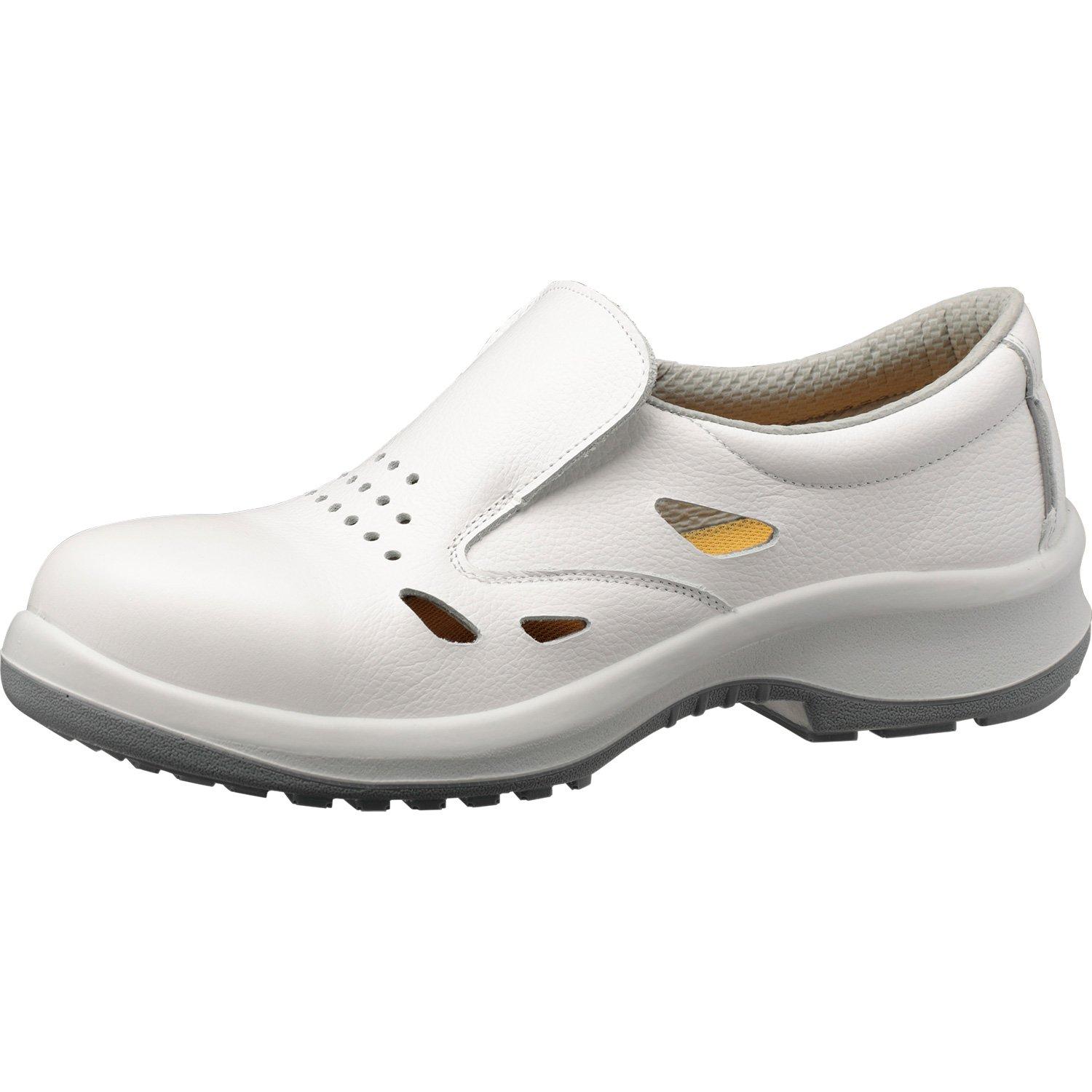 

Premium High Verde Electrostatic Safety Shoes JIS Standard Regular Work Wide Toecap PRM200 Ventilation Electrostatic White cm [Midori Anzen] Slip-on білий