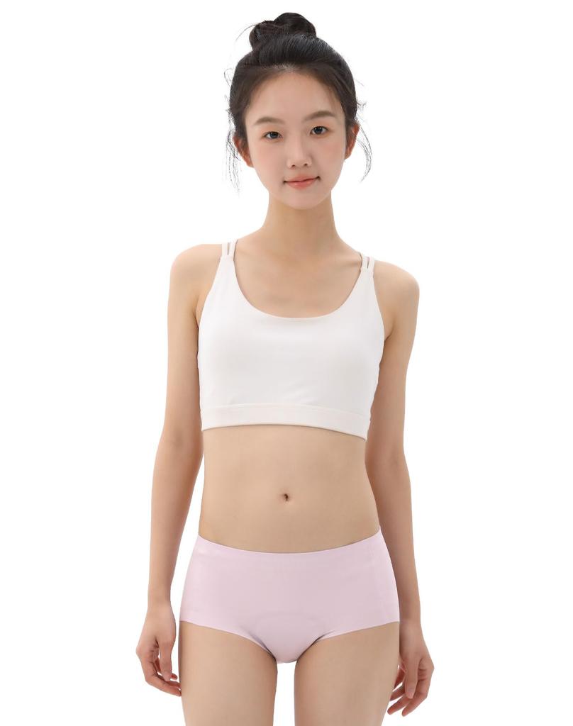 INNERSY Junior Sanitary Absorbent Period Seamless Underwear for Junior and Senior High School Sizes and Girls' Panties, Panties, Girls, 3-Piece Set,