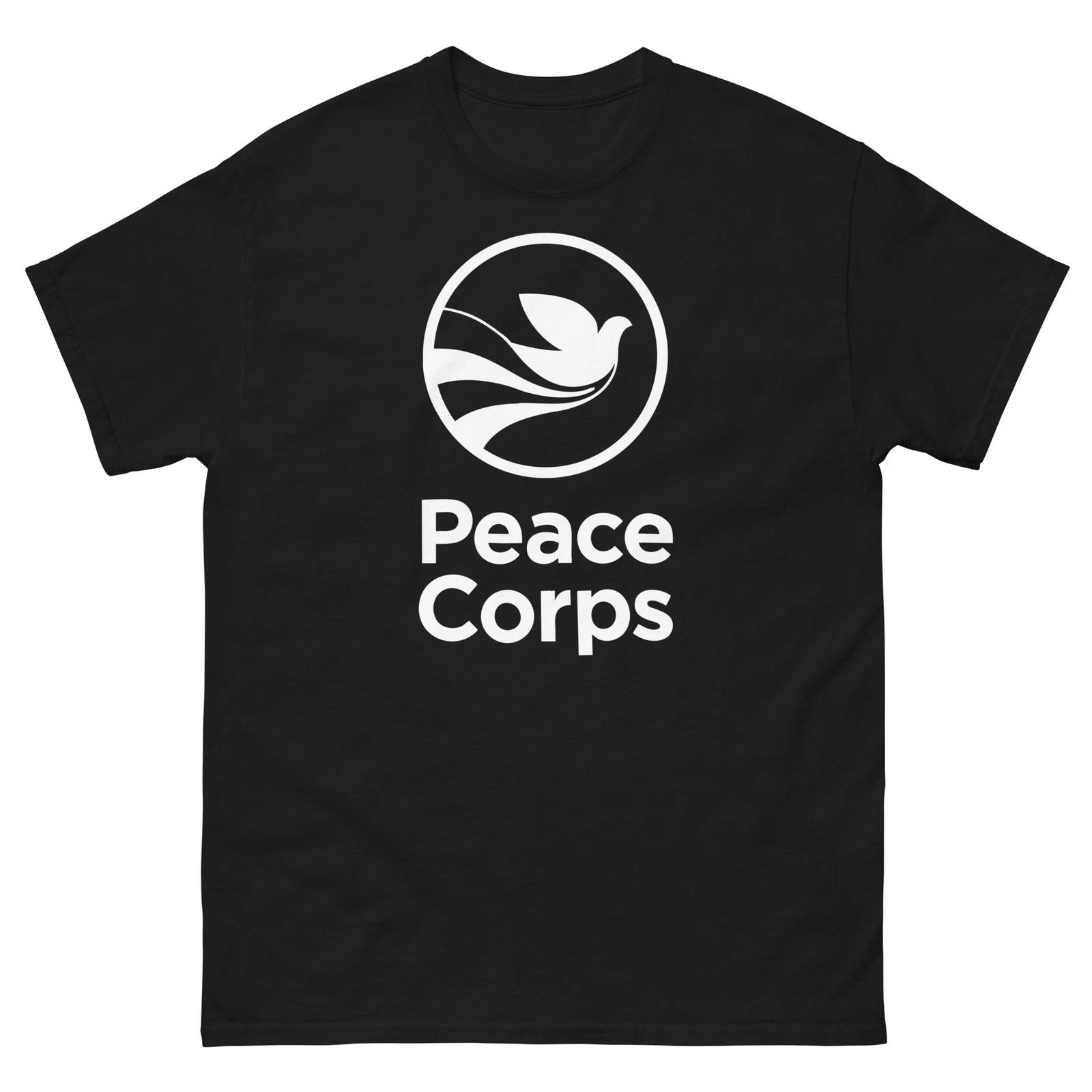 Peace Corps Graphic Black T Shirt Unisex classic tee XL