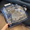 New silk scarf women's fashion versatile high-end small square scarf Korean version neck protection scarf spring and autumn retro scarf binding bag