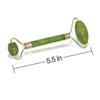 2 In 1 Green Roller And Gua Sha Tools By Natural Jade Massager With Stones