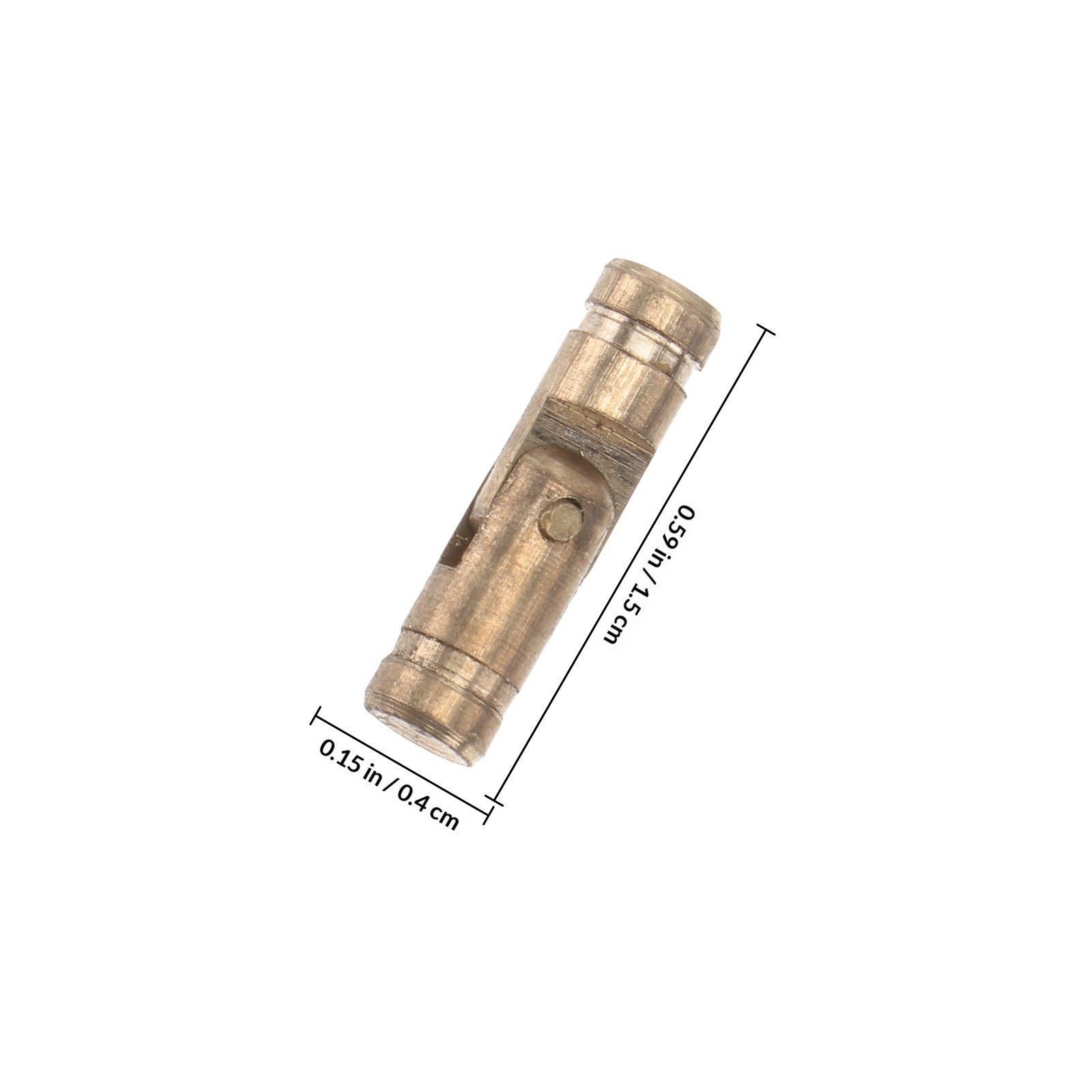 

50Pcs High Quality Copper Hinges Yellow Spring Self Closing Cylindrical Automatic Smooth Close Jewelry Case Box Hinges