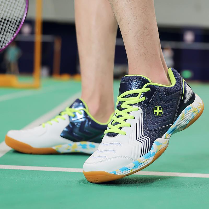 2025 Autumn New Badminton Shoes Men's Shoes Training Sports Shoes Mesh Shoes Wear-resistant Non-slip Tennis Shoes Rubber Sole