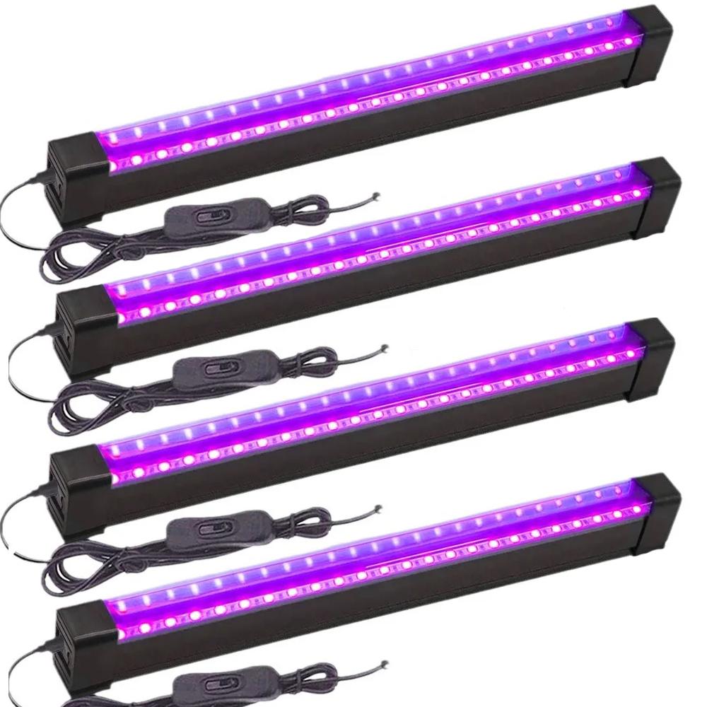 395-405nm Black Light LED UV Lamp Gel T8 Tube 5V USB Plug Ultraviolet Light for Nail Art Stage Party Fluorescent Effect