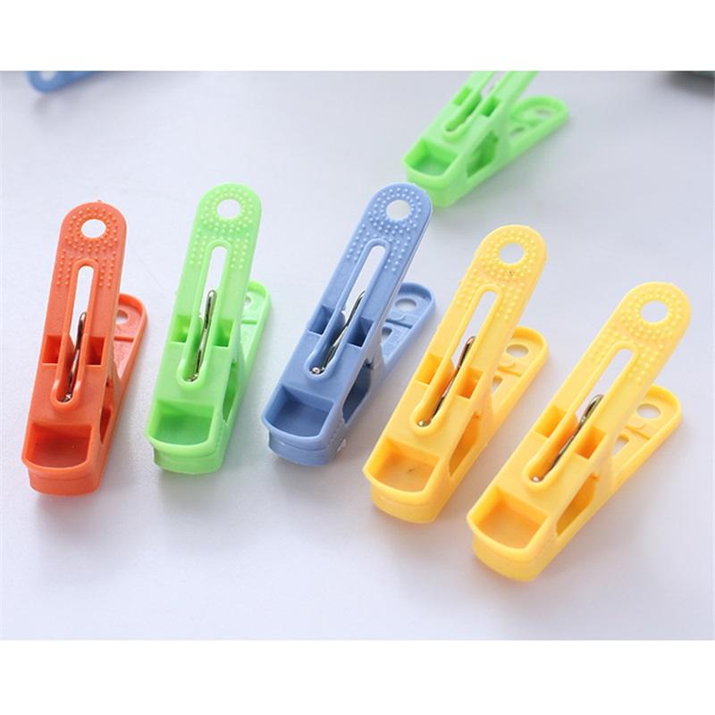 20PCWindproof Plastic Laundry Clips, Heavy Duty Clothes Pegs, Household Sock Quilt Underwear Drying Fixing Clamps