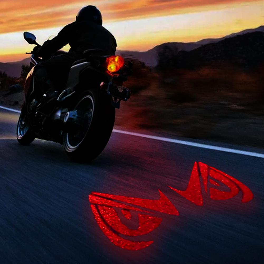12V Motorcycle Devil Eye Light LED Underbody Light Projector Lamp LED Brake Taillights Motorcycle Decorative Accessories