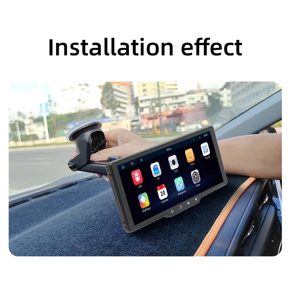 10.26 Inch Portable Wireless Carplay Screen HD Rear Reversing Camera Car Radio DVR MP5 Multimedia Video Player Android Auto