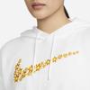 Nike Sportswear Daisy Logo Embroidered Loose Fleece Hoodie Women Hoodie White DO7257-100