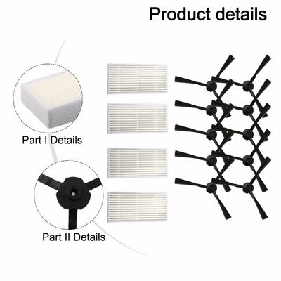 Filtri Spazzole Laterali Per Ariete Briciola 2711 2712 2713 Accessori Aspirapolvere