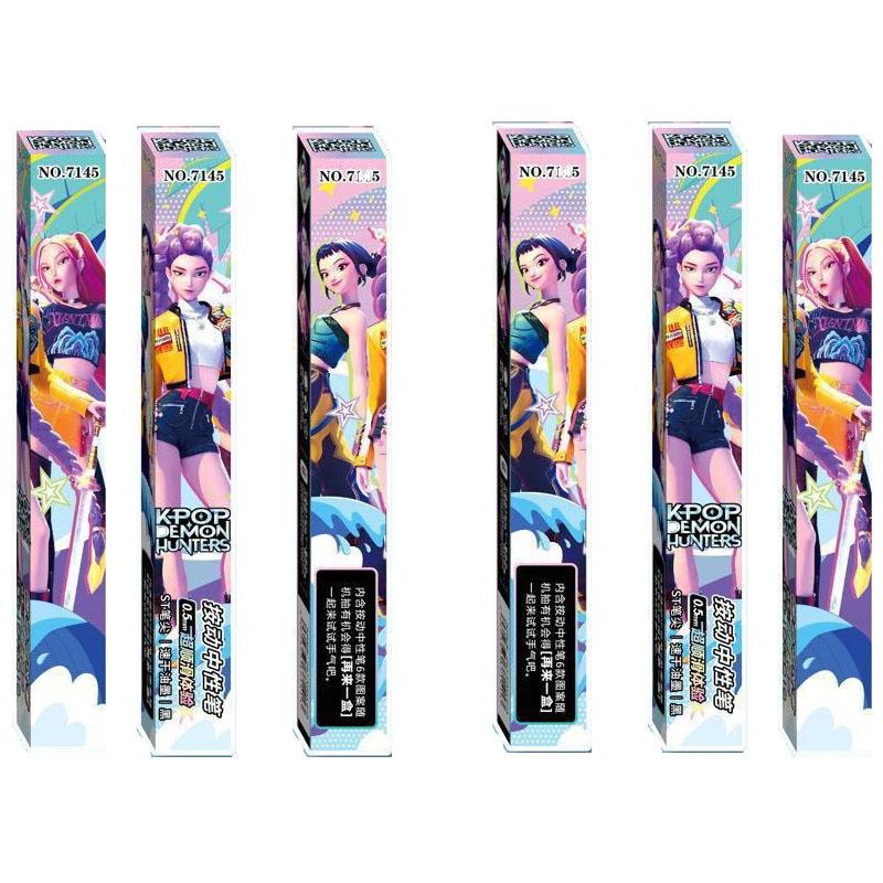 Kpop DDemonHunter Blindbox-Cartoon-Cartoon 0,5 mm Druck-Neutralstift Schreibstift Schule Büro Schreibwaren Kinder Schulsachen