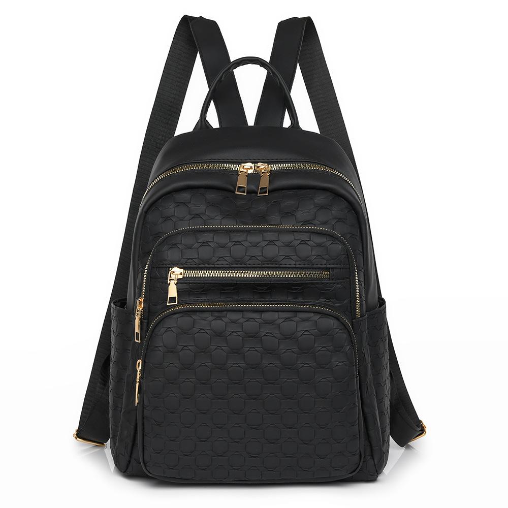 Simple and Versatile Backpack Large Capacity Casual Retro Backpack Multifunctional Shoulder Bag Women's Soft Leather Backpack