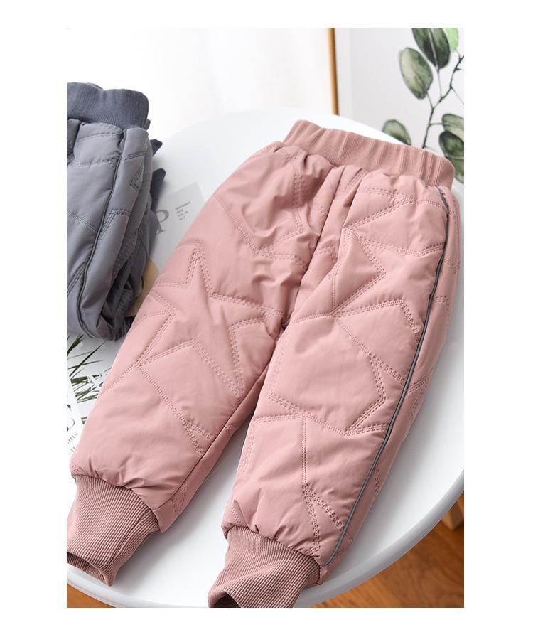 Warm Extra Thick Fleece-Lined Cotton Pants for Boys & Girls - Winter Essentials
