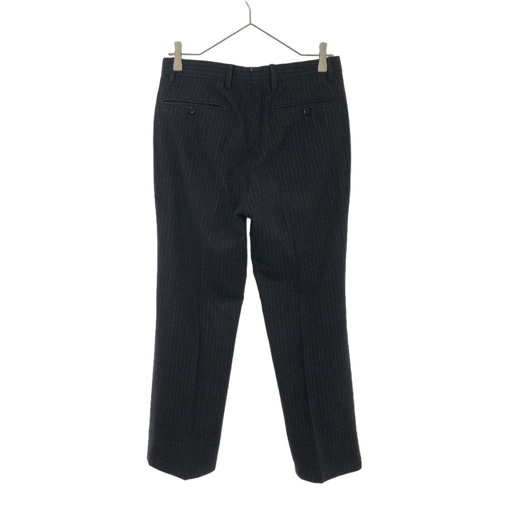 INCOTEX Striped Pattern Wool Pants 42 Black Center Press Men's Used