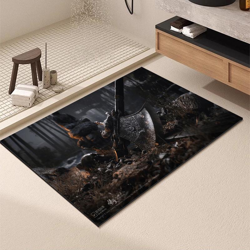Washable Wear-resistant Diatom Mud Floor Mats Bathroom Anti-slip Mats