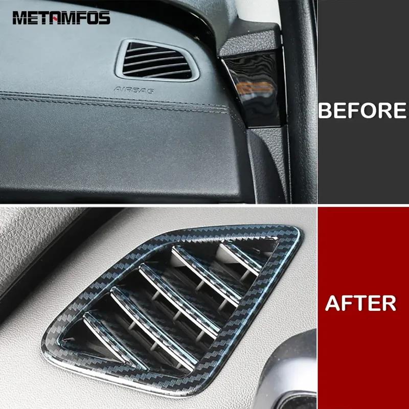 Front Air Condition AC Vent Outlet Cover Trim For Kia Carnival KA4 -2024 2025 Carbon Fiber Interior Accessories Car Styling