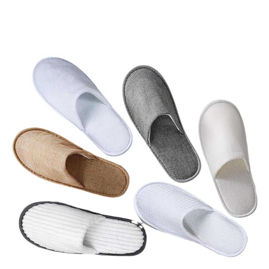 Star Hotel Disposable Non-Slip Slippers for Bed & Breakfast, Guest Room, Beauty Salon, Club House, and Home.