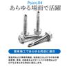 ShopXJ 100-Piece Hex Head Drill Screws, M4, M5, M6, Stainless Steel, White (M6.3*25)