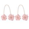 2Pcs Handmade Flower Curtain Tieback Elegant Decorative Clip Window Drapery Holdback Buckles Tie for Living Room Bedroom