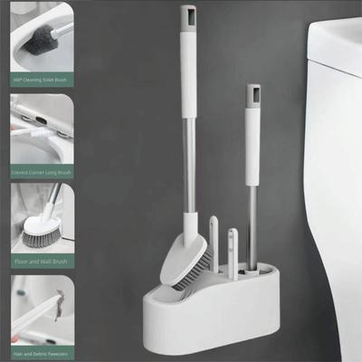 Wall Mounted Long Handle Toilet Bru Long Handle Bathroom Cleaning Tool Toilet Brush  Sweeping Set