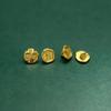 Sterling Silver Lotus Bow Copper Coin Wealth Attracting Spacer Bead Pendant for DIY Jewelry