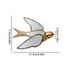 Decorative Wall Mirror Resin Swallow-Shaped Vintage Handmade Art Wall Mirrors For Bathroom Bedroom Living Room Entryway Hallway