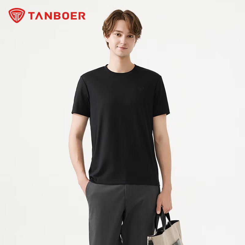 Tambour Men's Cool Comfort Round Neck Short Sleeve T-shirt