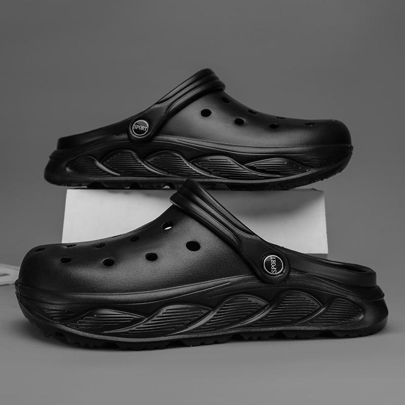 Men EVA Clog Sandals Water Friendly EVA Body, Thick Sole, Easy Slip On Structure, Non Slip Outdoor Casual Footwear for Summer