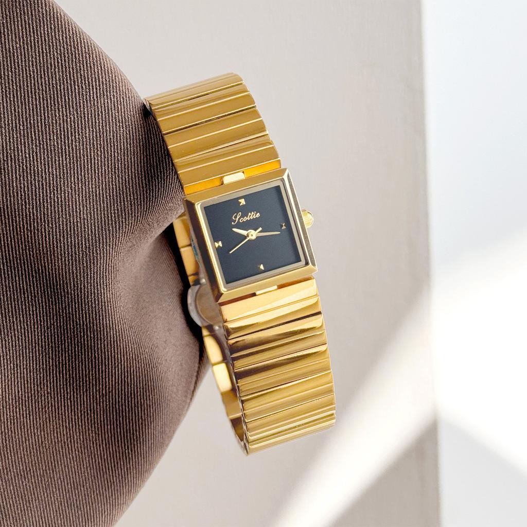 Square Quartz Women Watches Stainless Steel Bracelet Minimalist Vintage Elegant Ladies Dress Wristwatch Female Daily Gift