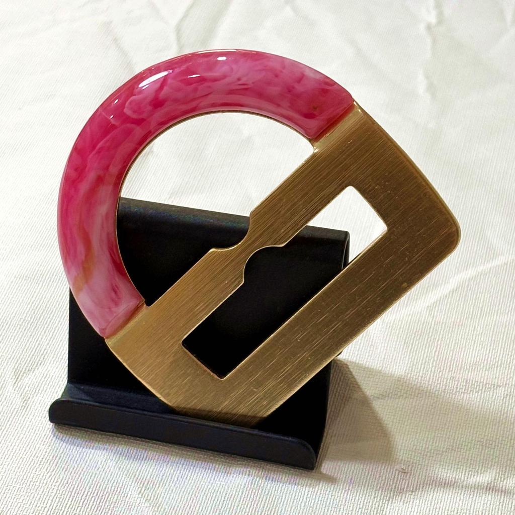 Colorful Resin & Aluminum Alloy Belt Buckle: European & American Style Clothing Accessory