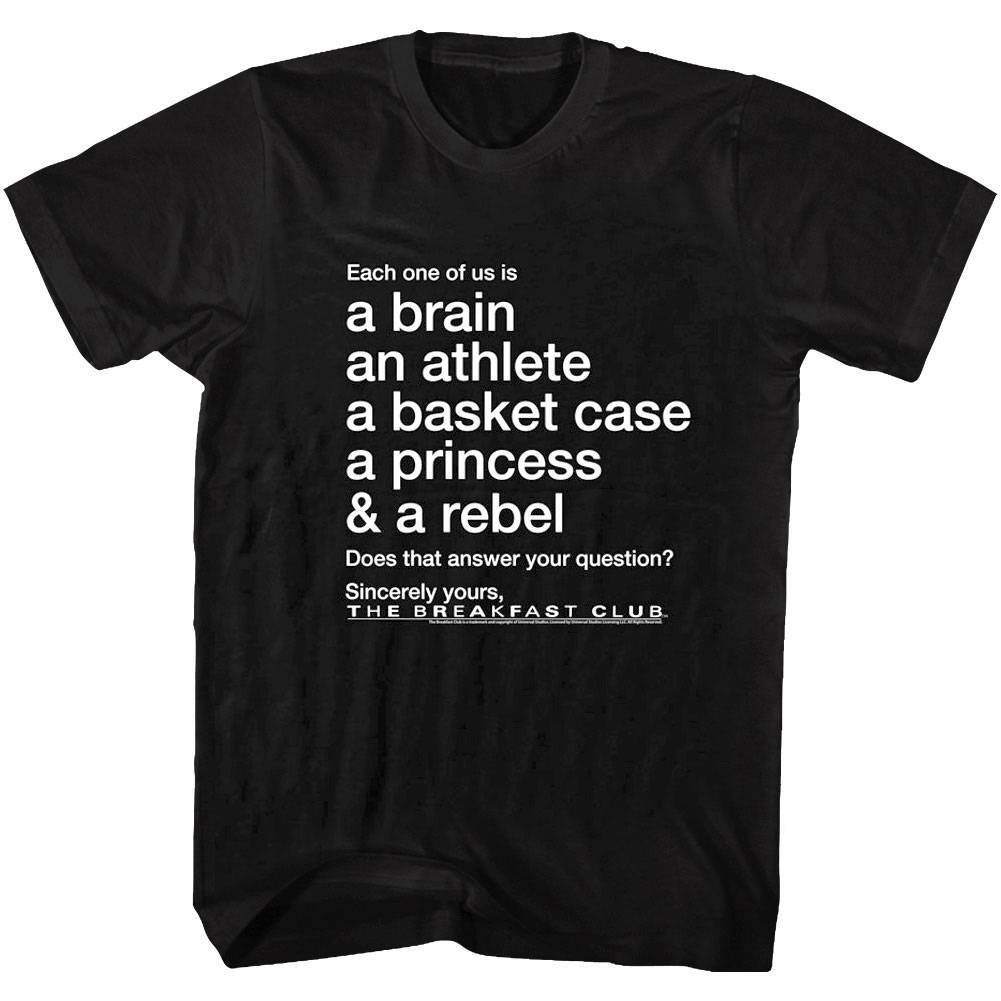 Breakfast Club Inclusive Men T Shirt XL