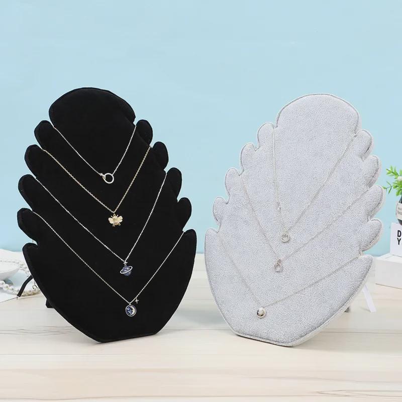 Flannel Jewelry Display Stand for Necklaces, Earrings, and Pendants with Flame Board Design