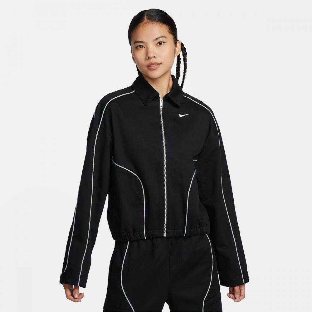 新品2XL NIKEスポーツウェア ウーブン ジャケットFN1941-010 NIKE AS W NSW STREET WVN JKT BLACK/LIGHT PUMICE/WHITE 24SP-I