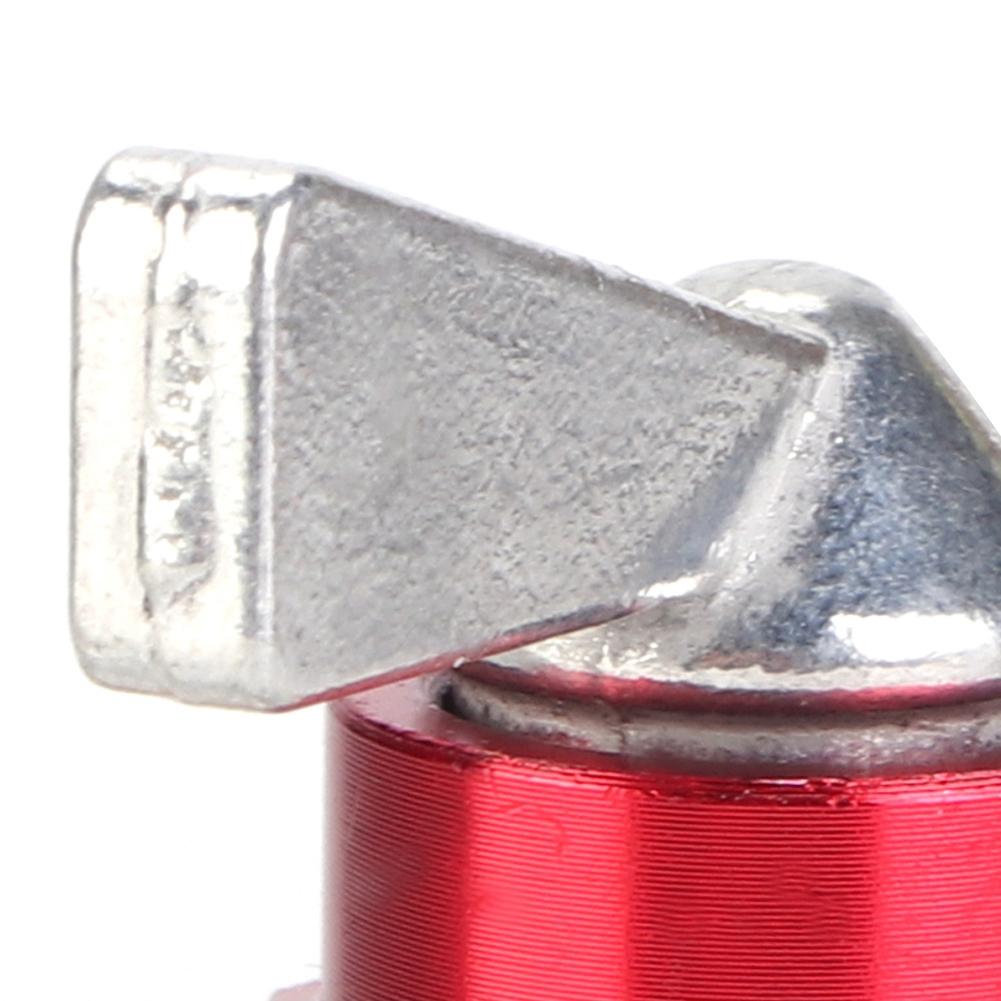 6mm CNC Aluminum Inline Gas Fuel Tap Petcock Switch For PIT PRO Quad Dirt Bike ATV (Red)