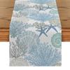 Shell Ocean Table Runner Starfish Pattern Tablecloth Table Flag Table Cover Table Decoration