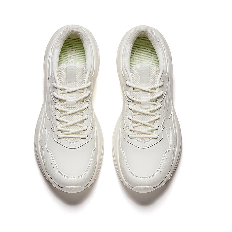 Anta Millennial Generation Slip Resistant, Abrasion Resistant, Breathable Low top Casual Shoes Men's Ivory White 912538826-8