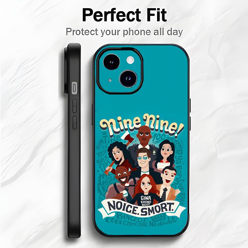 Coque de téléphone Drôle Spectacle Comique B-Brooklyn Nine-Nine Coque de téléphone Emballage Souple Léger Pour iPhone17 16 15 14 13ProMax