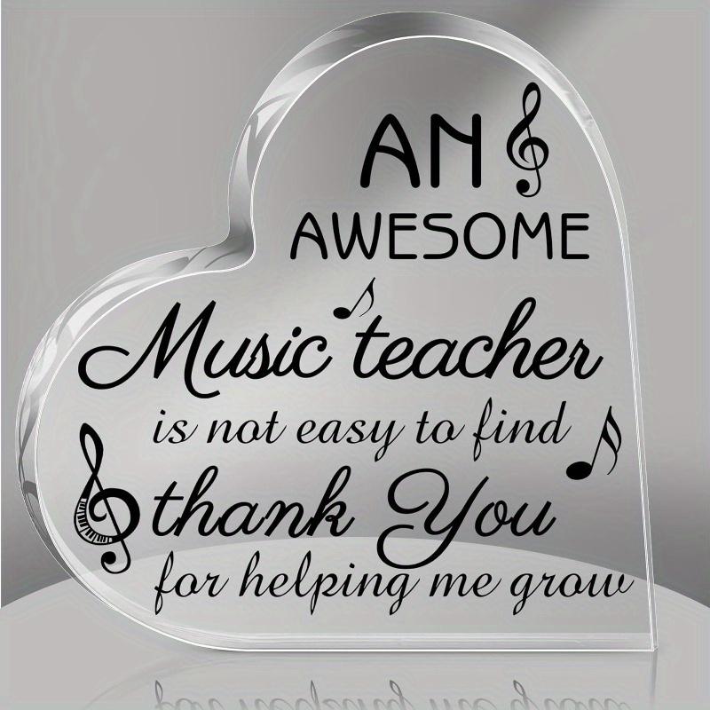 

Fresh Style Music Teacher Gift - Acrylic Keepsake for Piano & Violin Instructors чистий