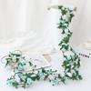 2 Pcs Garland, Artificial Rose Vine Flowers , Anniversary Wedding Birthday Christmas Wall Arch Decor  Wall Room Decor Aesthetic