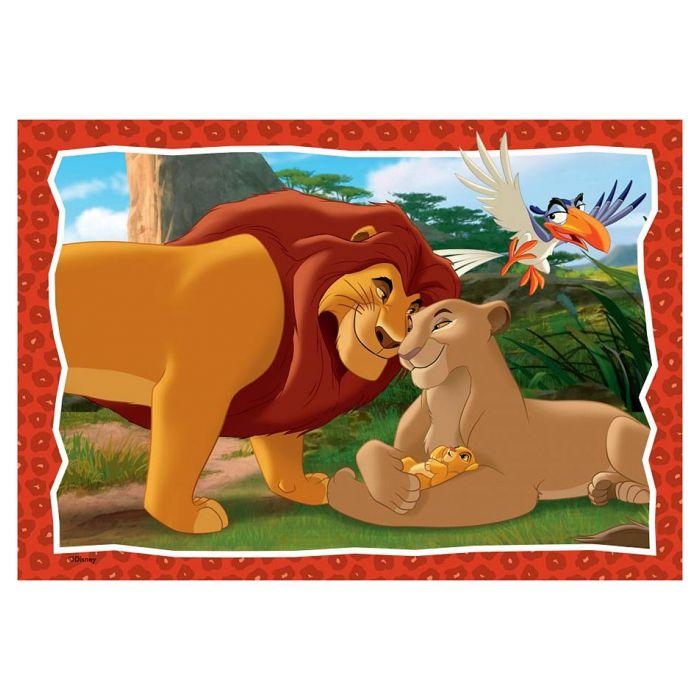 Puzzles 2x24 pièces : le roi lion : l'histoire de la vie