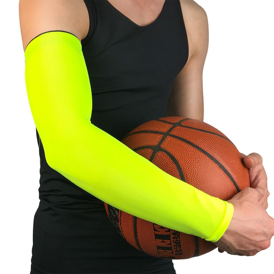 1Pcs Sports Arm Compression Sleeve UV Protection Running Cycling Basketball Sleeves Summer Arm Cover