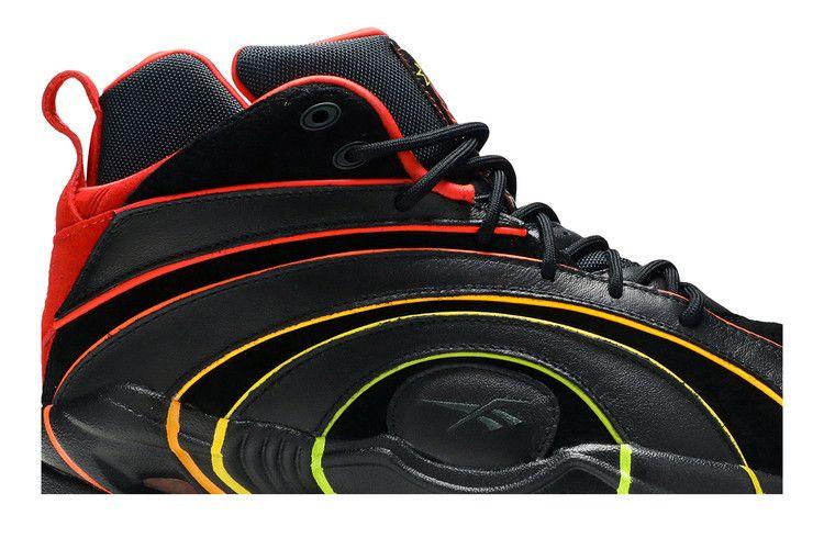 Men's Sneakers Reebok Shaqnosis Hot Ones Black/True Grey 8-Canton Red