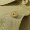 12% mulberry silk machine washable pearl cotton polo shirt men's short sleeved light luxury business T-shirt
