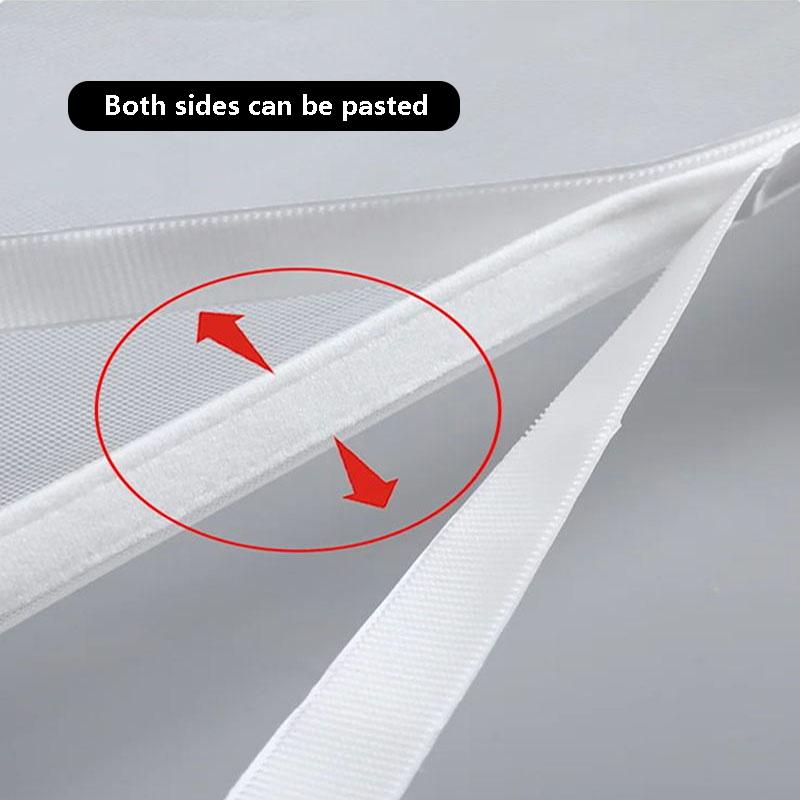 White mosquito net, self-adhesive window mesh without drilling, window insect-proof mesh suitable for doors and Windows. curtain